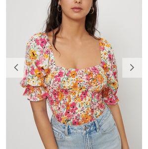 Dynamite floral crop top